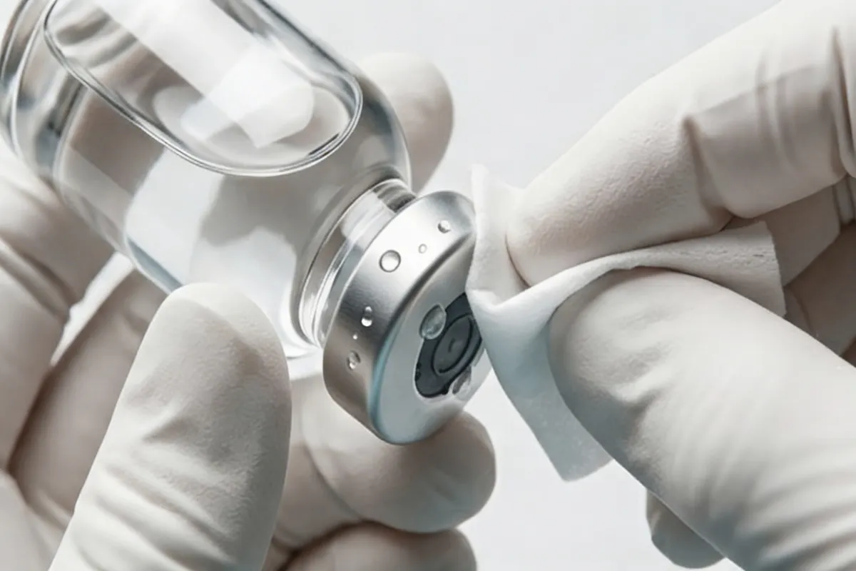 Desinfektion: Hand, Vial und Swab