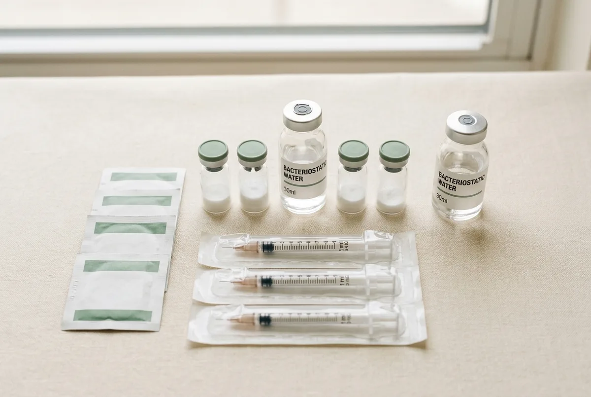 Peptid-Equipment: Vials, Spritzen und BAC-Wasser